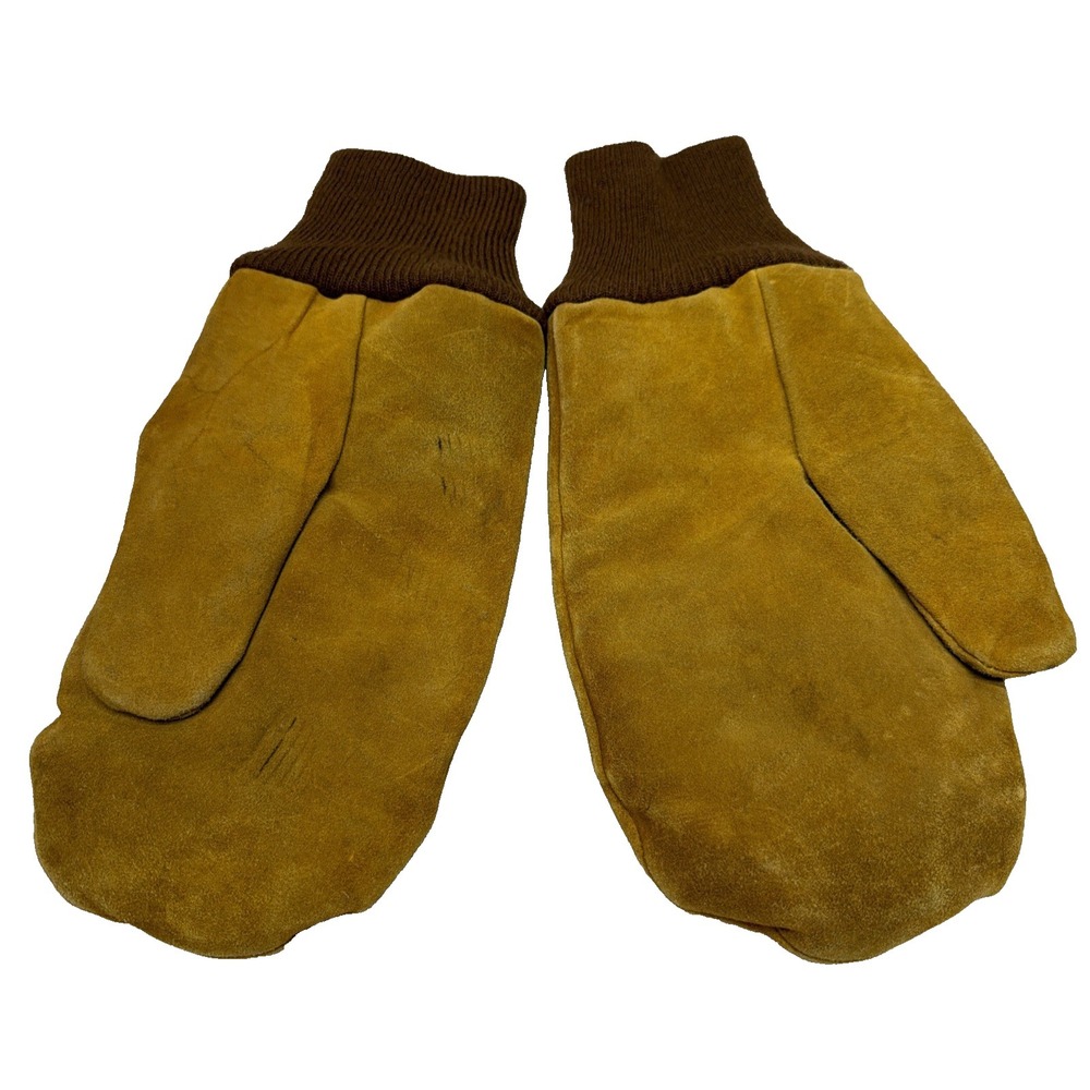 Vintage XL Winter Gloves Men's Work Fur Lined